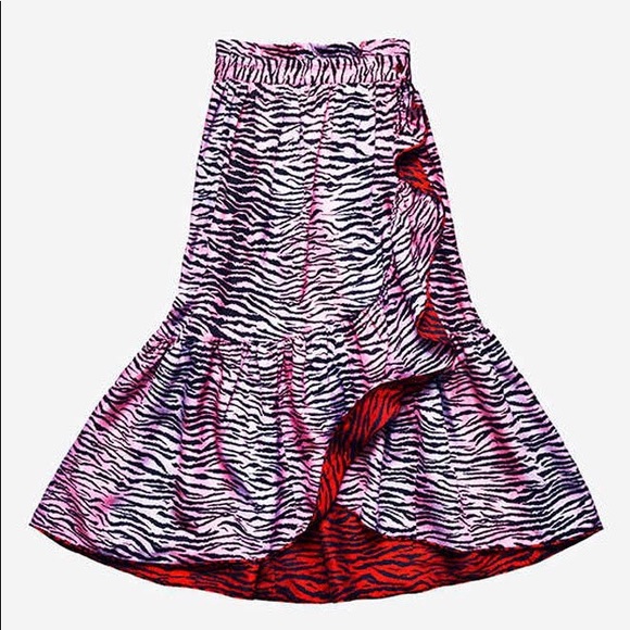 H&M x Kenzo Reversible Silk-Blend Skirt - Picture 2 of 5